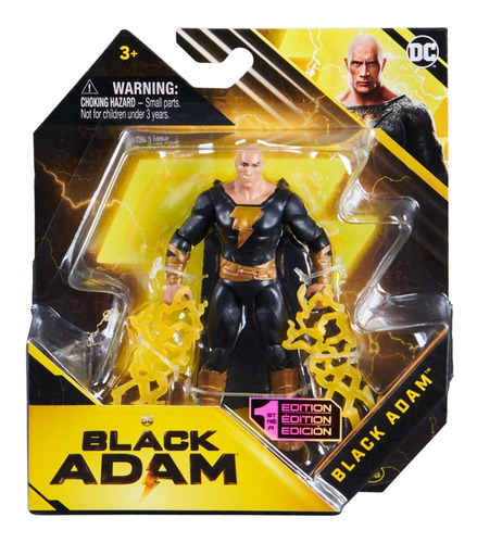 Muñeco Dc Comics, Black Adam - Figura De Accion - 4 Pulgadas