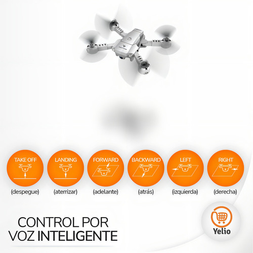 Mini Dron Snaptain A10 Plegable Con Camara Hd 720p Fpv Wifi Color Gris