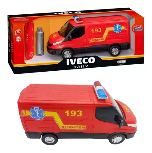 Brinquedo Infantil Caminhão Miniatura Super Frota Bombeiros