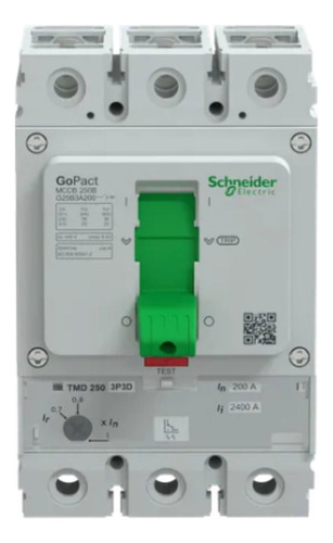Disjuntor Tripolar Caixa Moldada 200a 25ka - Schneider