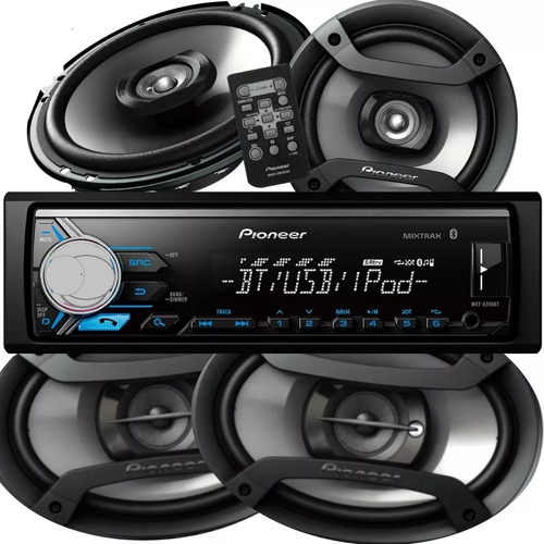 Combo Stereo Pioneer 4069 Bt + Parlantes 420w 6x9 Y 6 Full//