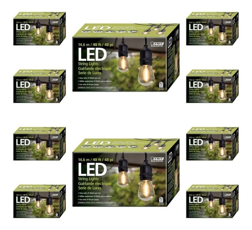 Guirnalda Led Decoracion Focos Feit Serie De Luces 10 Pzas1