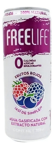 Agua Mineral Freelife Cero Azucar 3 Sabores 12 Pack 355 Ml