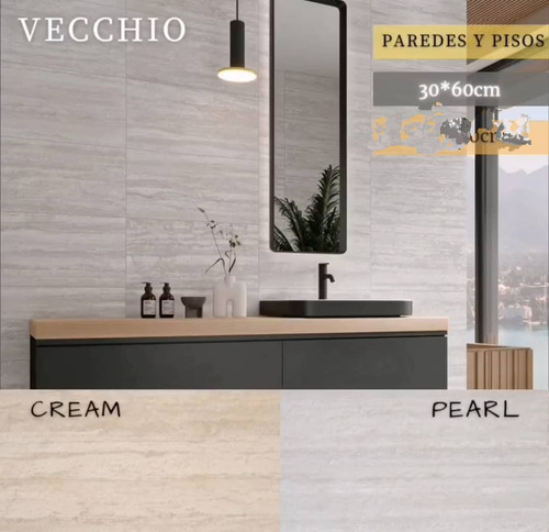 Disu Porcelanato Vecchio Travertino Mate 30x60 Pared/piso