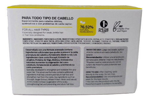 Ampolla Para Controlar La Caída Del Cabello Con Leche De Jen