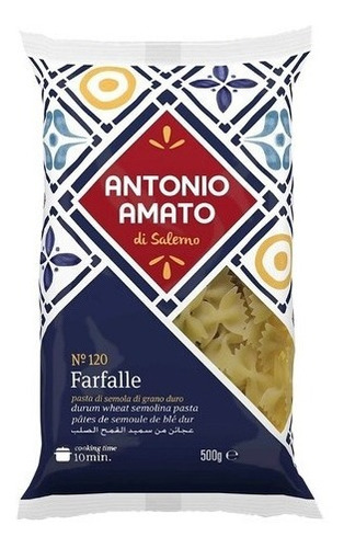 Fideos Farfalle Antonio Amato 500 Gr. Importado Italia