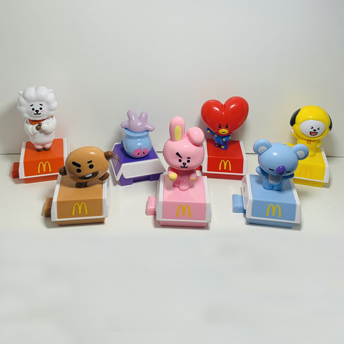Bt21 Mcdonalds 2024 Colección Completa - 7 Muñecos (Usado)