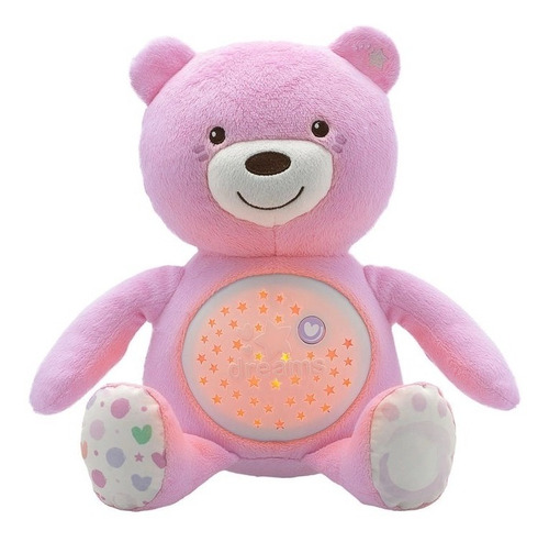 Brinquedo Projetor Urso Bear Rosa Chicco Que Canta