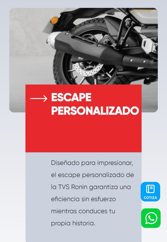 Motocicleta Tvs Ronin 250