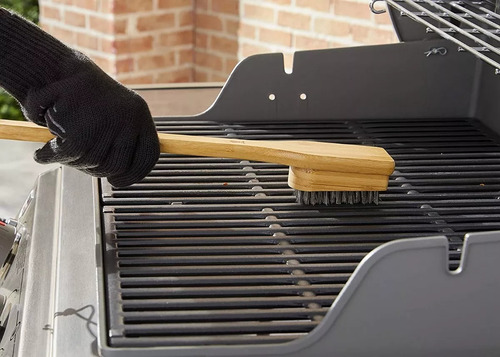Cepillo Para Parrilla, Mango De Bambú, 45.7 Cm, Weber