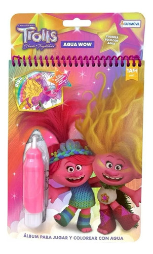 Agua Wow Album Para Colorear Con Agua De Trolls 01291