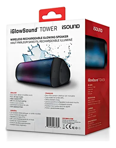 Isound Iglowsound Tower - Altavoz Bluetooth Portatil Con Lu