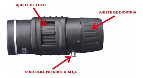 Golfscope Monóculo Nikula 7 X 18, 150 M, Zoom Air Soft Milit
