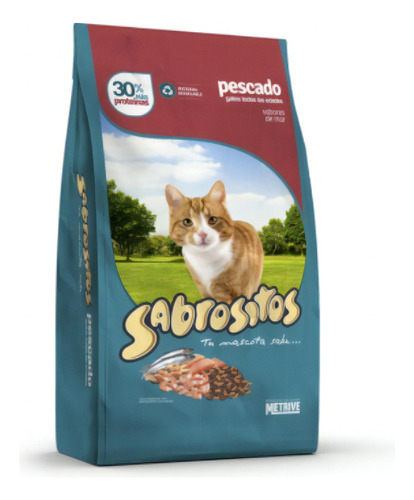 Sabrositos Gato Adulto Pescado X10 kg+ 1