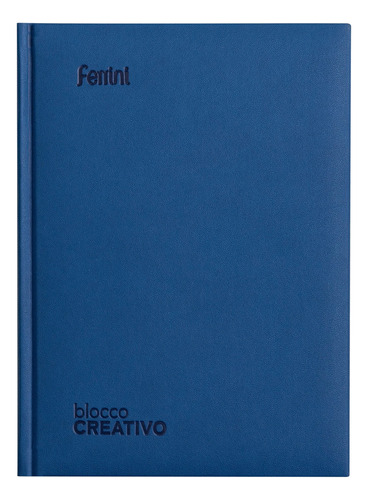 Libreta Ejecutiva Curpiel Premium Empastada Italiana Ferrini Color Azul