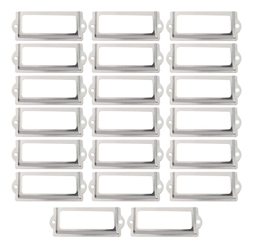 5 X 20x Retro Etiqueta Portaetiquetas Marco De Metal Cajón