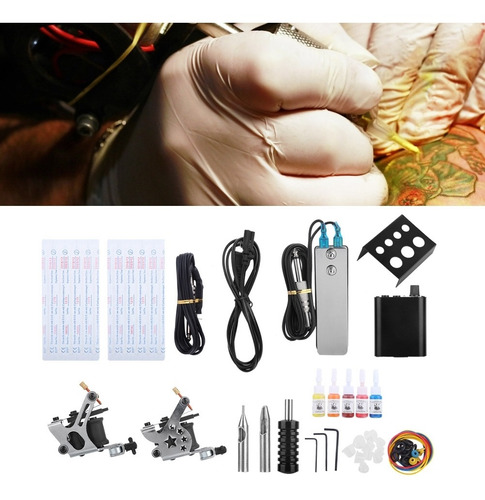 Imagen 6 de 9 de Kit De Tatuaje Profesional De Sombra De La Máquina Del Tatu