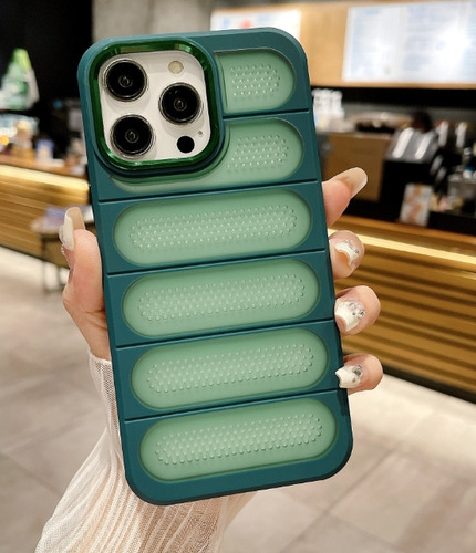 Funda Para Iphone 15 Pro Max Con Correa + Mica + Envio Gb07 Azul Acero