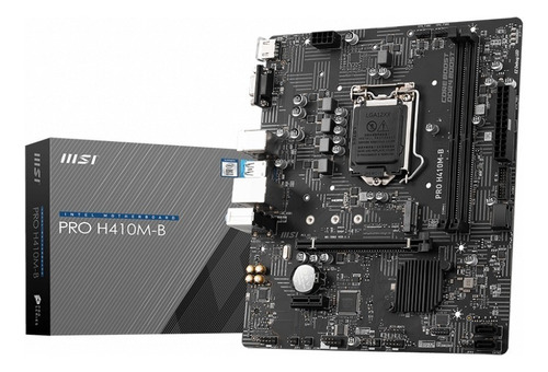Motherboard Msi H410m-b Pro Intel Socket 1200 10ma Gen Color Negro