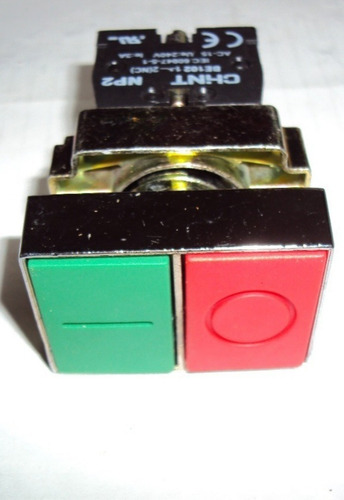 Pulsadores Metálicos Doble Mando Np2-bl Marca Chint.