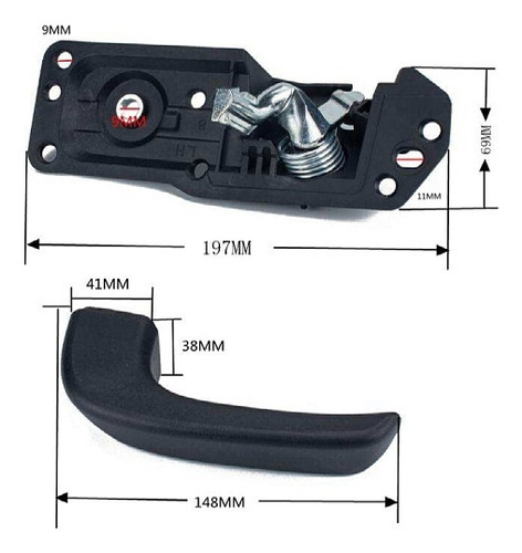 Funda Manija Interior Para Chevrolet Silverado 1500/3500,1pc