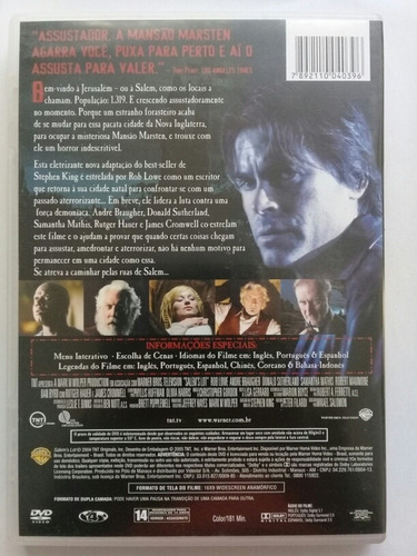 Dvd: A Mansão Marsten - 2004 (Usado)