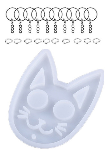 Molde De Llavero De Gato De Autodefensa, Cristal Epoxi Resin