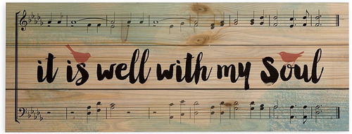 It Is Well With My Soul Partituras Y Pájaros 5 X 12 Di...