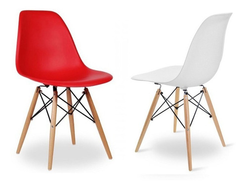 Juego Comedor Eames Mesa Redonda 120cm + 4 Sillas Eames