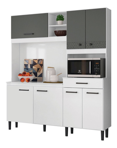 Mueble De Cocina Kit Completo 7 Puertas 1 Cajon Amoblamiento