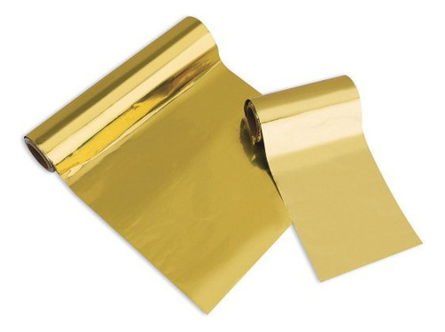 Foil Ouro Para Laser - 30 Cm Largura 10 Metros Cor Dourado