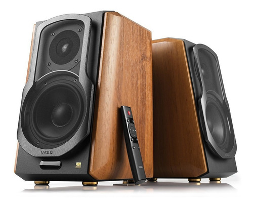 Bocinas Tipo Estudio S1000mkii Con Bluetooth Color Café Color Black/Wood