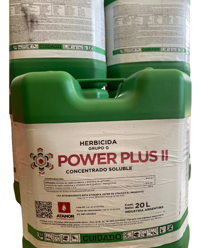 Herbicida Glifosato 20 Lt Atanor Power Plus Ii