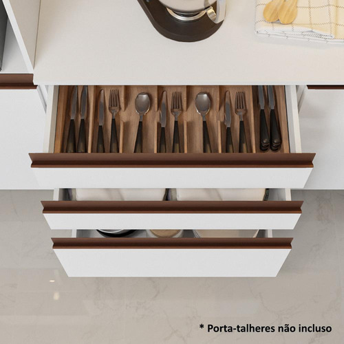 Madesa Reims 200001 Cocina completa con Armario y Encimera, Color Blanco