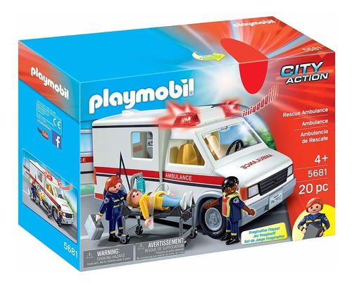 Playmobil Ambulancia 5681 Vehiculo City Action Educando