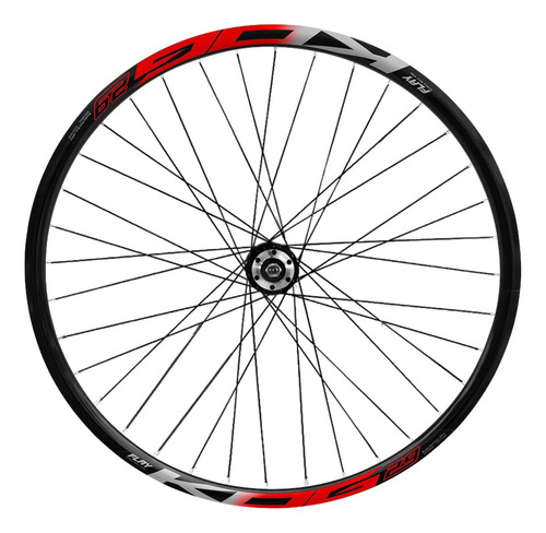 Roda Dianteira Mtb Aro 29 Kog Freios A Disco Raios Zincados Cor Preto/vermelho