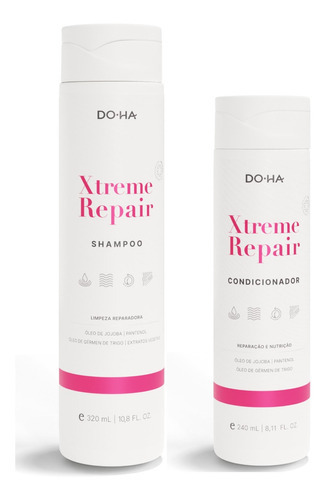  Shampoo E Condicionador Xtreme Repair - Hidratante Reparador