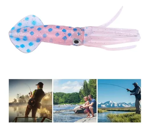 Pack De 10 Faldillas De Calamar Para Pesca - 2-1/8 Pulgadas, Brillo Vinilo, Ideal Para Trolling