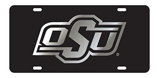 Osu Oklahoma State Cowboys Negro Espejo Automático De Matríc