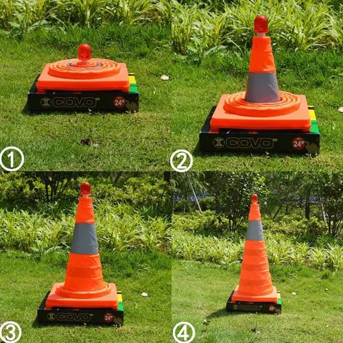 Nuevo Cono De Señal De Seguridad Vial Reflectante Plegable