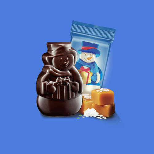 Ghirardelli Snowmen Sea Salt Caramel Dark Chocolate 116.4g
