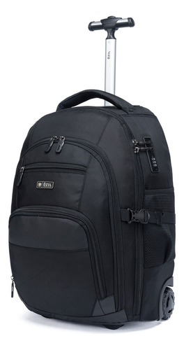 Ozil Mochila Executiva Notebook Rodinha Impermeável Urbana Cor Preto Desenho Do Tecido Liso