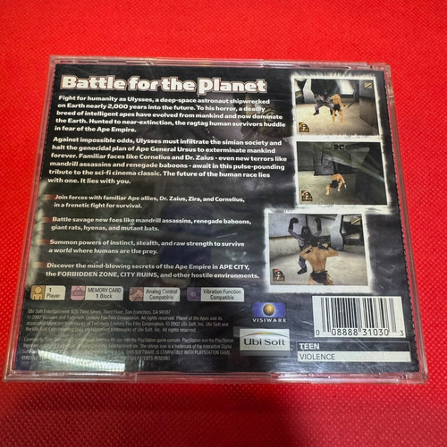 Planet Of The Apes Play Station1 Ps1 Original (Usado)