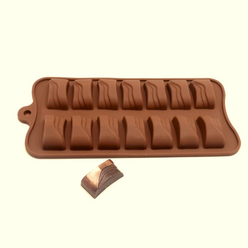 Molde De Silicona Choco Rectangular X14 Cavidades