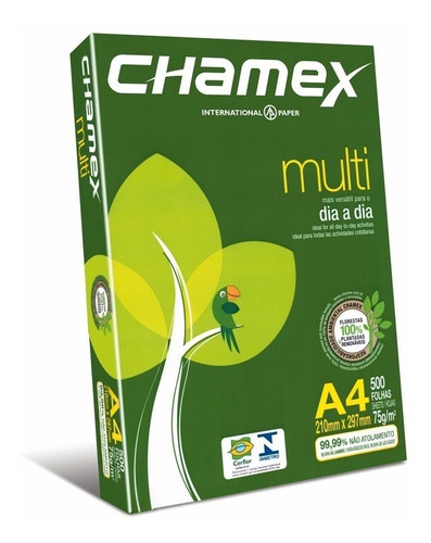 Resma Papel A4 75g Chamex Premium 500 Hojas (caja X 10u.)