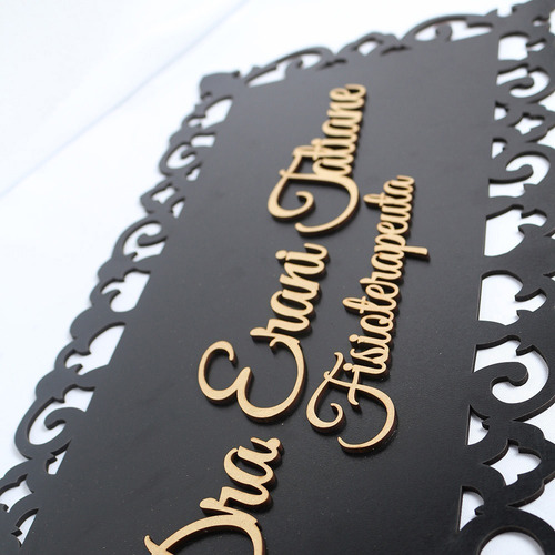 Imagem 4 de 4 de Placa Quadro Para Porta Consultório Escritórios Mdf