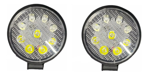 Faros Universales Auxiliares Redondo 9 Led Fa-lhr9