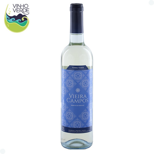 Vinho Verde Português Vieira Campos Branco Meio Seco 750 Ml