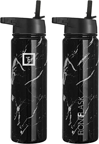 Termo Iron Flask Botella Deportiva 22 Onzas Diseño Marble