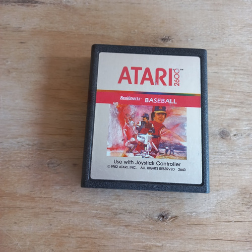 Jogo Original Real Sports Baseball Para Atari 2600 E Compati